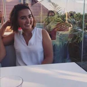 White H&M work Blouse